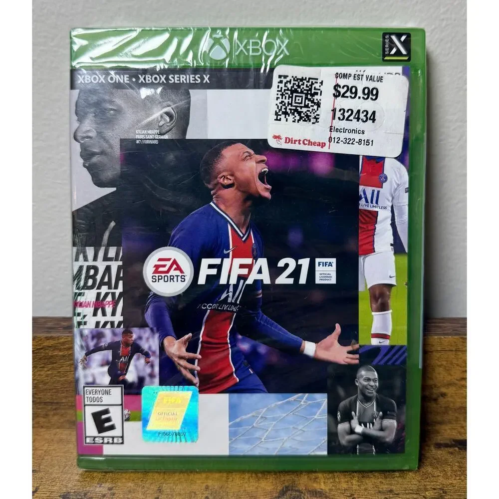 XBOX ONE / XBOX X FIFA 21 Soccer Game EA Sports Kylian Mbappe (2021) Sealed NEW